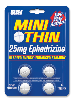 Mini Thin 4 tablet  blister card