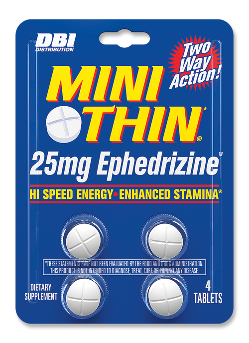 Mini Thin 4 tablet  blister card